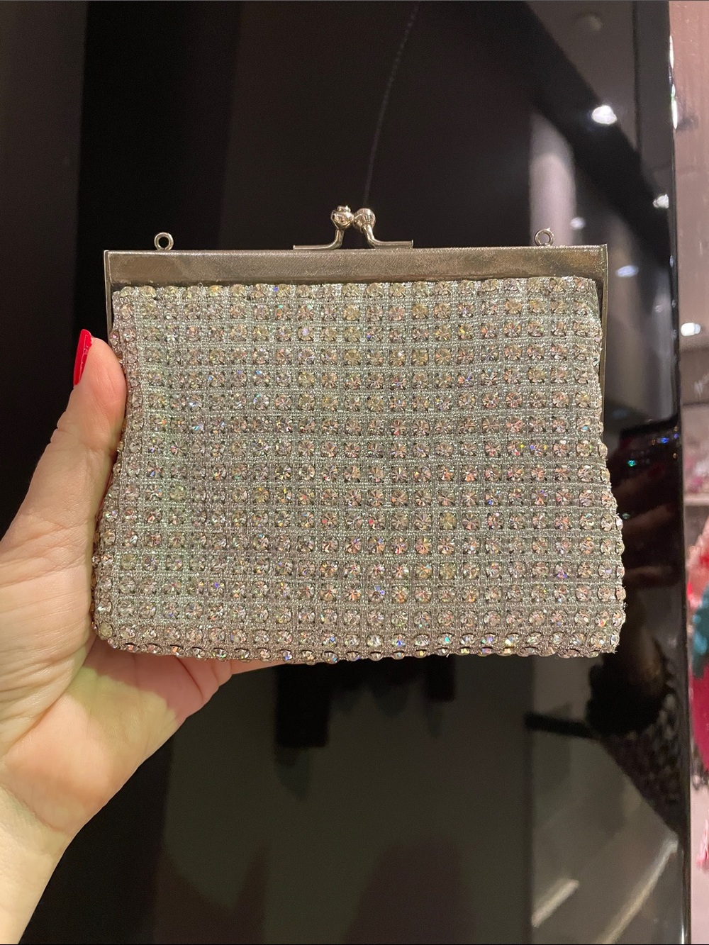 Rhinestone clutch